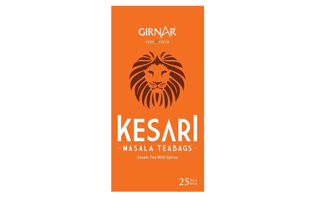 Girnar Kesari Masala Tea bags (Assam Tea With Spices)   Box  25 pcs